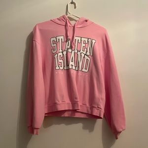 Woman’s Medium “Staten Island” Pink Hoodie